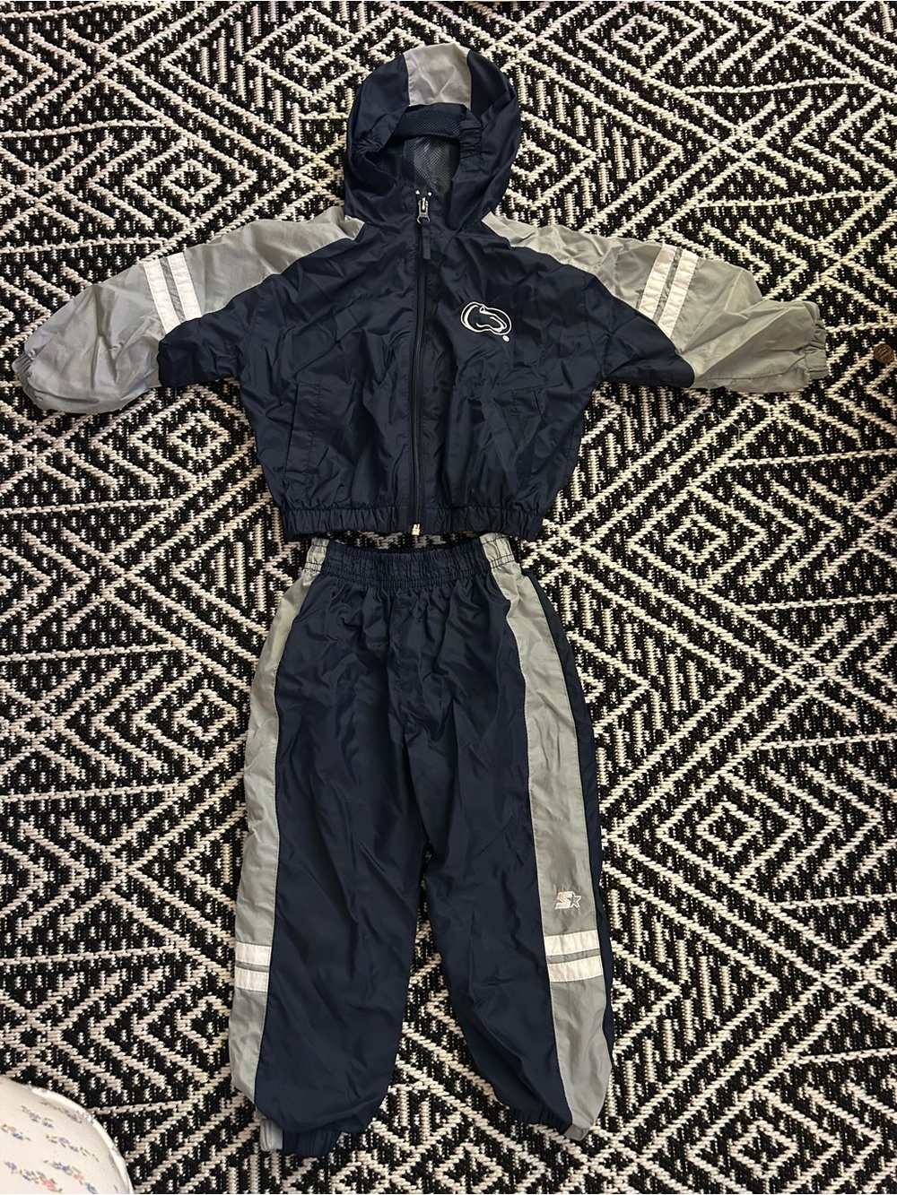 Size 3T Blue & Grey Jump Suit Penn State